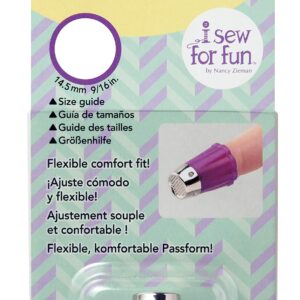 Clover I Sew for Fun Protect'n Grip Thimble, purple