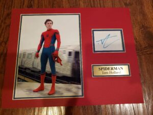 spiderman tom holland avengers autographed reprint autograph 8x10 photo matted