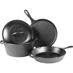 Lodge Cast Iron 4-Piece Cookware Set