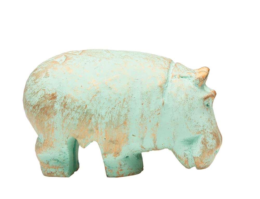 Discoveries Egyptian Imports Authentic Miniature Statue - Patina Finish - Hippo Goddess Taweret - 2.5" - Made in Egypt