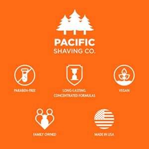 Pacific Shaving Company Natural Shaving Cream - Shea Butter + Vitamin E Shave Cream for Hydrated Sensitive Skin - Clean Formula for a Smooth, Anti-Redness + Irritation-Free Shave Cream (7 Oz, 2 Pack)