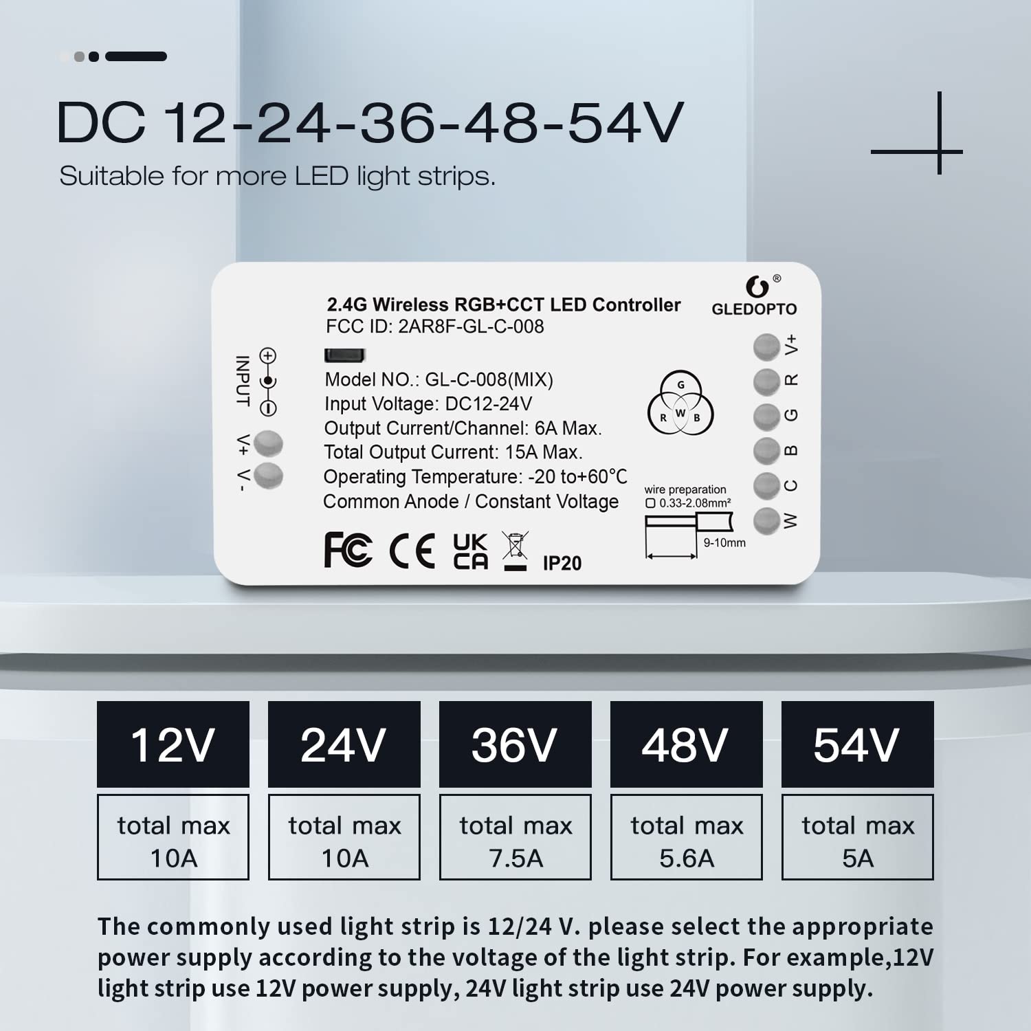 GLEDOPTO ZigBee 3.0 LED Strip Controller RGB+CCT Mix Dimmable Compatible with SmartThings Amazon Echo Plus App/Voice Control for RGB Warm White Cold White LED Strip Light (Require ZigBee Hub)