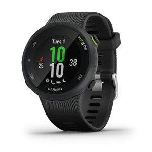 Garmin 010-02156-05 Forerunner 45, 42mm Easy-to-use GPS Running Watch with Coach Free Training Plan Support, Black