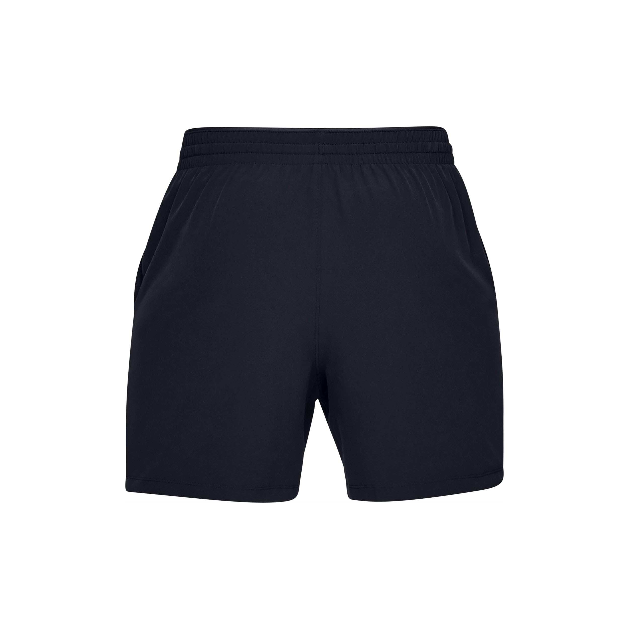 Under Armour Men's Qualifier WG Perf Short 5in, Black (001)/Pitch Gray, X-Large