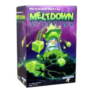 meltdown family game -- add cubes without letting them fall! -- ages 7+