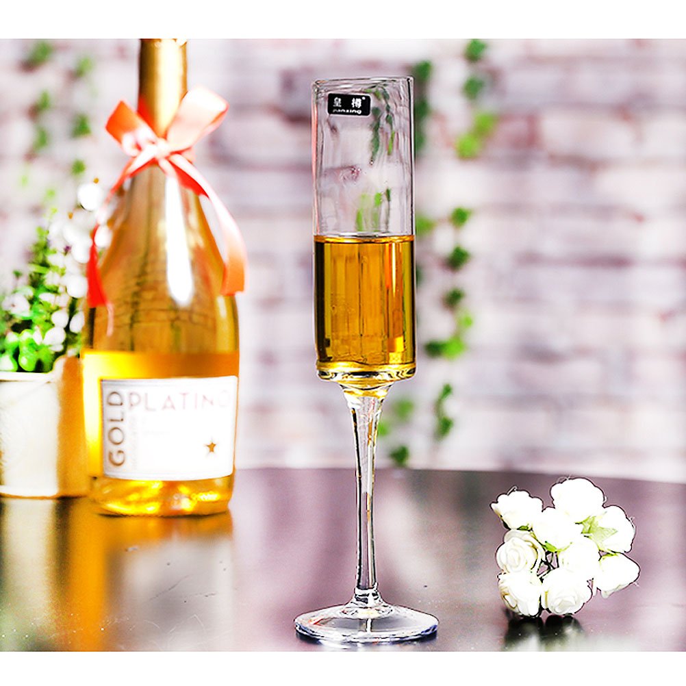 Champagne Flute Elegant Hand Blown Wedding Champagne Flutes Glasses Lead-free 4/pack