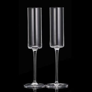 Champagne Flute Elegant Hand Blown Wedding Champagne Flutes Glasses Lead-free 4/pack