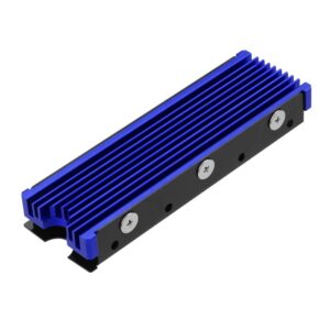 nvme heatsinks for m.2 2280mm ssd double-sided cooling design（blue）