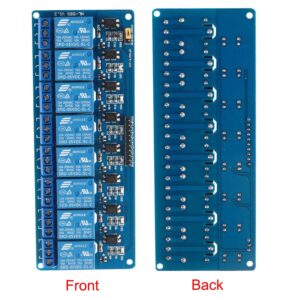 Lystin 8 Channel DC 5V DC 230V Relay Module Control Board with Optocoupler for UNO R3 MEGA 2560 1280 DSP ARM PIC AVR TTL Logic STM32 Raspberry Pi