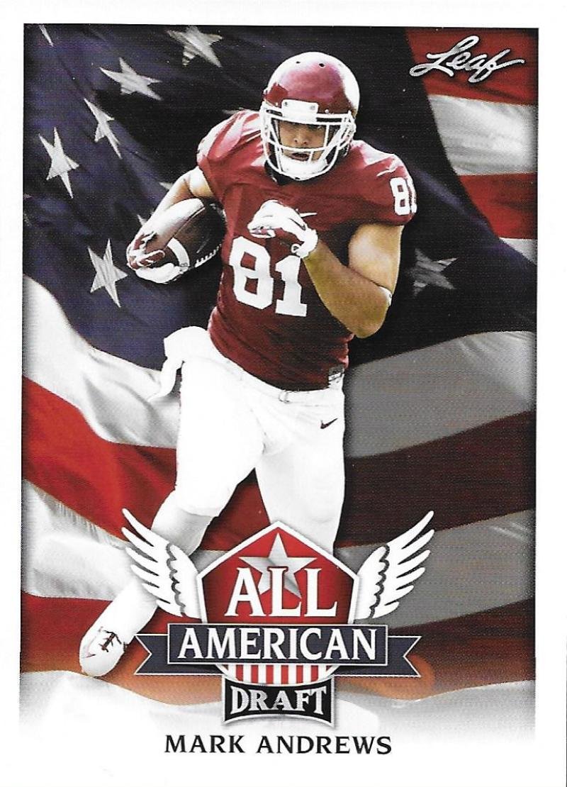 2018 Leaf Draft All-American #AA-07 Mark Andrews Baltimore Ravens (RC - Rookie Card Insert)(NFL Football Draft Pick) NFL Football Card NM-MT