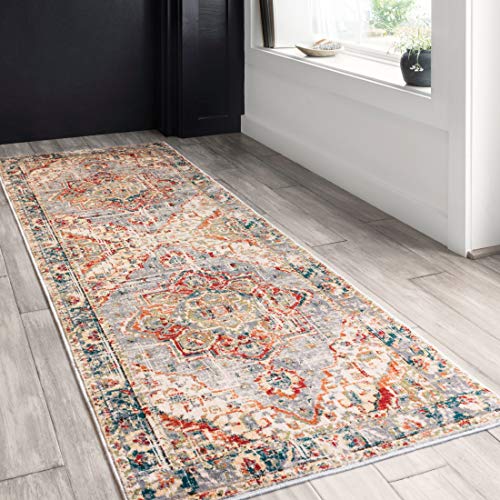 Loloi II Isadora Collection ISA-02 Oatmeal/Multi, Transitional 8'-0" x 10'-0" Area Rug