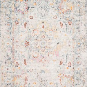 Loloi II Clara Collection CLA-04 Lt Grey/Multi 9'-3'' x 13' Area Rug