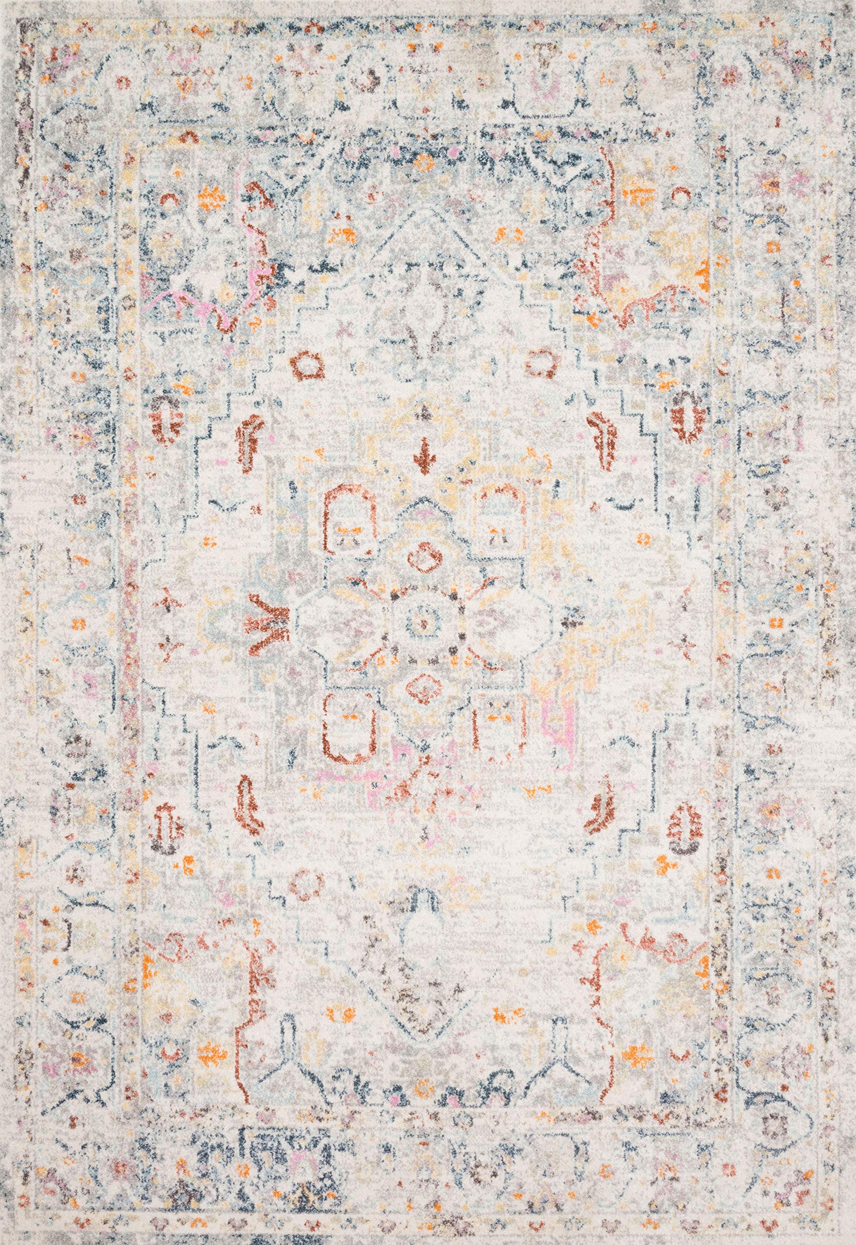 Loloi II Clara Collection CLA-04 Lt Grey/Multi 9'-3'' x 13' Area Rug