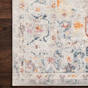 Loloi II Clara Collection CLA-04 Lt Grey/Multi 9'-3'' x 13' Area Rug