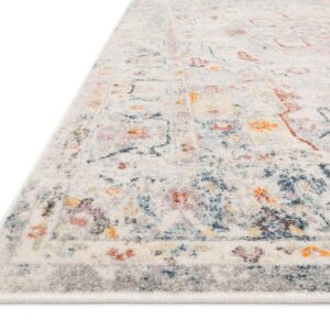 Loloi II Clara Collection CLA-04 Lt Grey/Multi 9'-3'' x 13' Area Rug