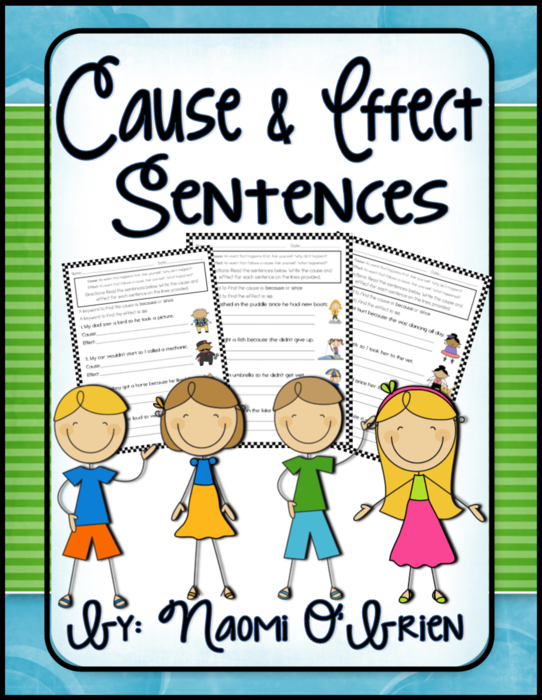 Cause and Effect Sentence Practice