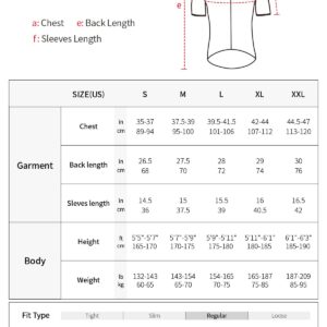 BERGRISAR Men's Basic Cycling Jerseys Short Sleeves Mountain Bike Bicycle Shirt Zipper Pockets Red Size XX-Large