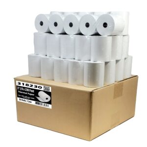 55GSM - Shrink Wrap 3 1/8 x230 Feet Clover Station Thermal Paper Rolls (1 CASE - 50 ROLLS) BPA Free M129C, M244a, M129 Star tsp100 Receipt Printer Paper from Nayelish