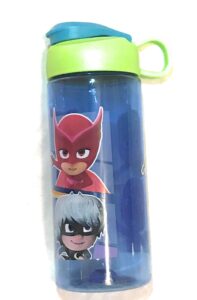 zak! pj masks pjmj-t070 designs bpa free 16.5 oz boys & girls licensed character cold water bottles -carry loop & snap lid