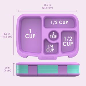 Bentgo® Kids Prints Leak-Proof, 5-Compartment Bento-Style Kids Lunch Box - Ideal Portion Sizes for Ages 3-7, Durable, Drop-Proof, Dishwasher Safe, & Made with BPA-Free Materials (Mermaid Scales)