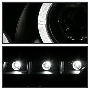 ACANII - For 2001-2011 Ford Ranger LED Halo Black Smoked Projector Headlights w/Corner Headlamps, Driver & Passenger