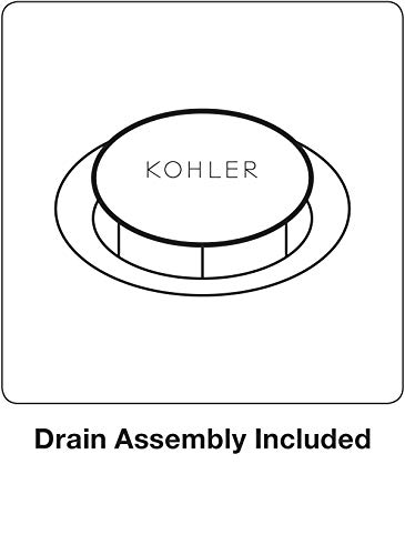 KOHLER 97093-4-CP Hint Widespread Bathroom Faucet with Pop-Up Drain Assembly, 3 Hole 2-Handle Bathroom Sink Faucet, 1.2 gpm, Polished Chrome