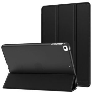 moko case fit new ipad mini 5 2019/mini 4 2015 (5th/4th generation 7.9 inch), slim lightweight smart shell stand cover with translucent frosted back protector, with auto wake/sleep,black