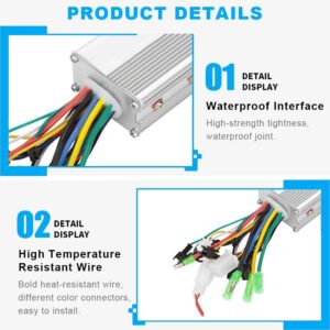 Brushless Controller 36V/48V 350W Aluminium Alloy E-Bike Brushless Motor Controller for Scooter Electric