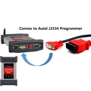 J2534 Program Cable for Autel Maxisys Pro MS908P CV Elite MaxiCom MK908P OBDII-16pin Cable