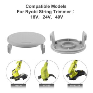 THTEN Replacement Cap,Ryobi 993373001 AC14HCA One+ Replacement Spool Cap for Ryobi One+ 18V, 24V, 40V Cordless Trimmers