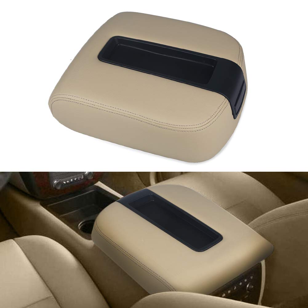 VANJING Compatible with Center Console Lid Armrest Kit Cover Chevy GMC Avalanche Silverado Tahoe Suburban Yukon Yukon XL Sierra 2007-2013 Replaces 15217111 15941534