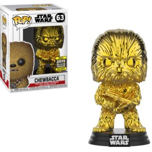 Funko Pop! Star Wars: Chewbacca Gold Chrome Galactic Convention