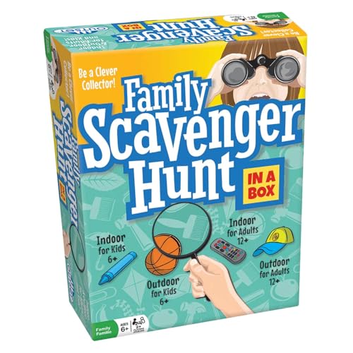 Family Scavenger Hunt, Indoor Outdoor Game, 280 Cards, Ages 6+.