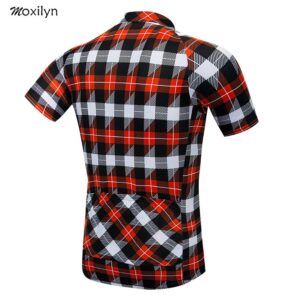 MOXILYN Men's Cycling Jersey Full Zip Riding Clothing Mountain Bike Tops Quick Dry - Bike Shirts