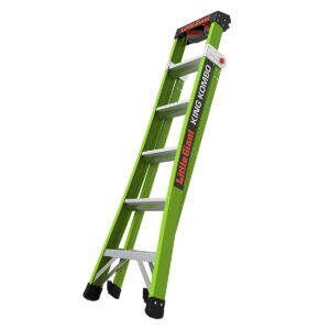 Little Giant Ladders, King Kombo, Professional, 6 Ft. A Frame, 10 Ft. Extension, Fiberglass, Type 1AA, 375 lbs Weight Rating, (13610-001)