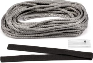 warn 100975 service part - winch synthetic rope replacement kit, fits: vrx and axon winches - 1/4" x 50'