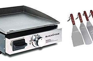 Blackstone. Table Top Grill - 17 Inch Portable Gas Griddle (Propane Fueled) with BBQ Accessories