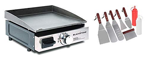 Blackstone. Table Top Grill - 17 Inch Portable Gas Griddle (Propane Fueled) with BBQ Accessories