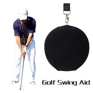 LIQIWI Golf Swing Trainer Aid Assist Posture Correction Training Golf Smart Inflatable Ball (Black)