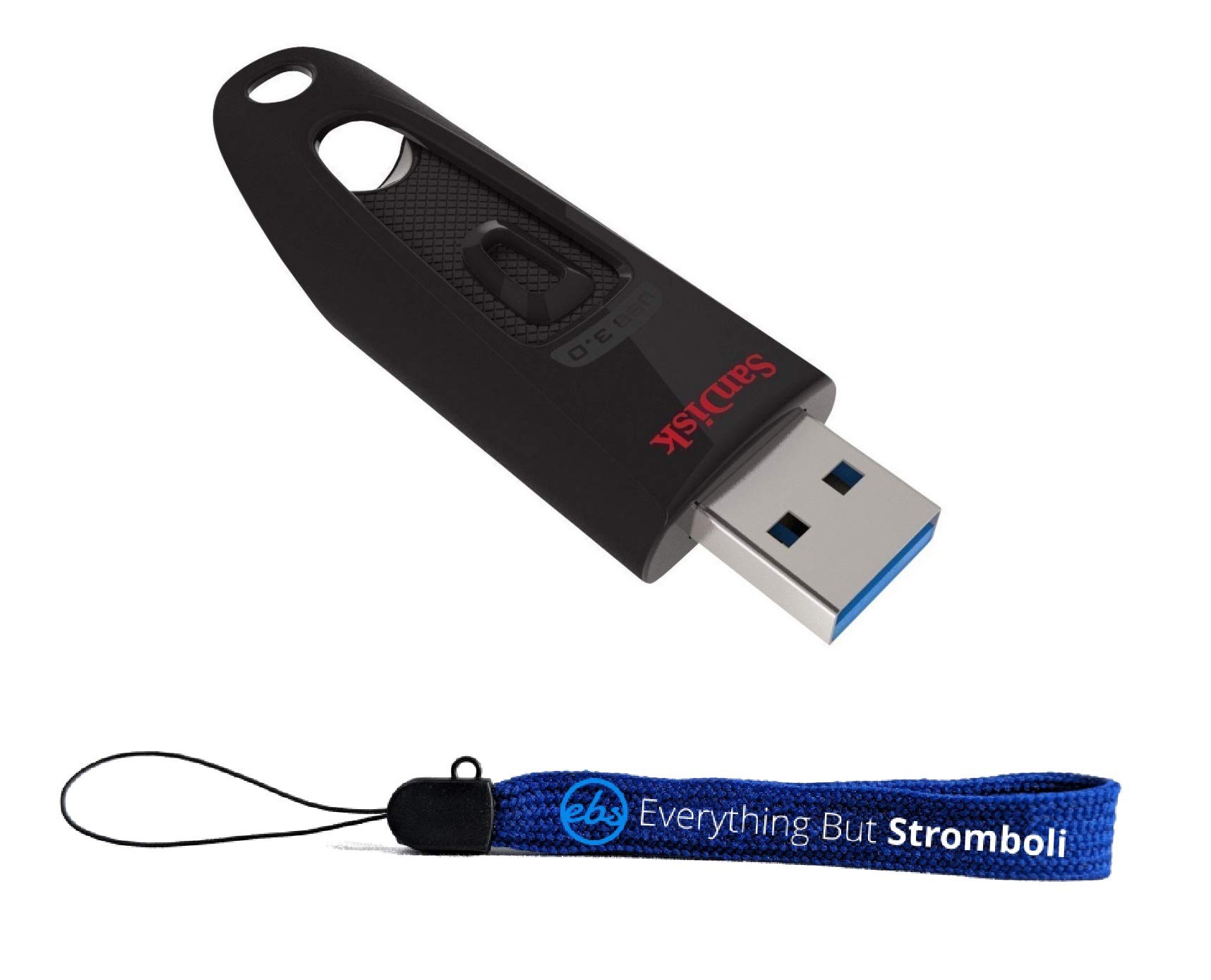 SanDisk 16GB Flash Ultra (50 Pack) 3.0 USB Flash Drive High Performance Thumb Drive (SDCZ48-016G-U46) Bundle with (25) Everything But Stromboli Lanyard