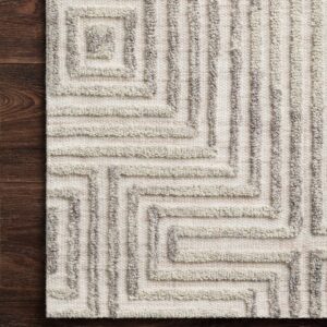 Loloi Ehren Collection EHR-02 Grey/Silver 2'-6" x 7'-6" Runner Rug