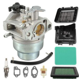 GCV160 Carburetor with Air Filter Cover Ignition Coil Replacement for Honda GC160 GCV135 GC135 HRB216 HRR216 HRS216 HRT216 HRZ216 Lawn Mower Engine Replace 16100-Z0L-023 16100-Z0L-802,by LIYYOO