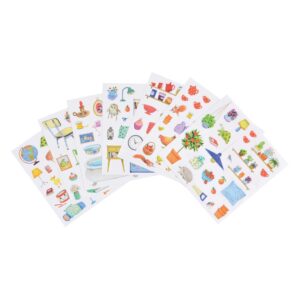 Moulin Roty La Grande Famille Sticker Book (20 Pages)