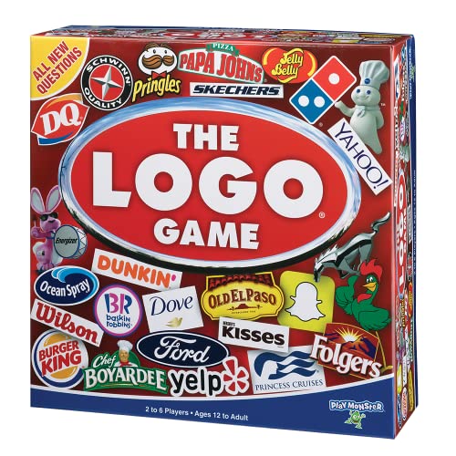 The Logo Game - The Game of Things You Know and Love! - Fun Party Game - Ages 12+ - 2-6 Players