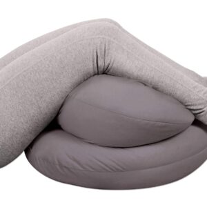 Leachco Snoogle Mini Compact Side Sleeper, Shadow Gray