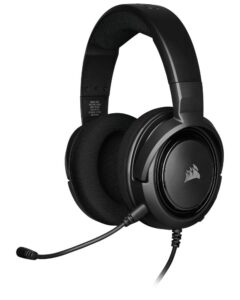 corsair hs35 - stereo gaming headset - memory foam earcups - works with pc, mac, xbox series x/ s, xbox one, ps5, ps4, nintendo switch, ios and android - carbon (ca-9011195-na)