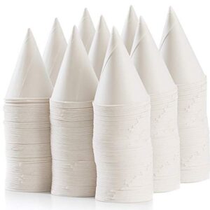 cone paper cups 2000 pack snow cone disposable 4.5 oz white