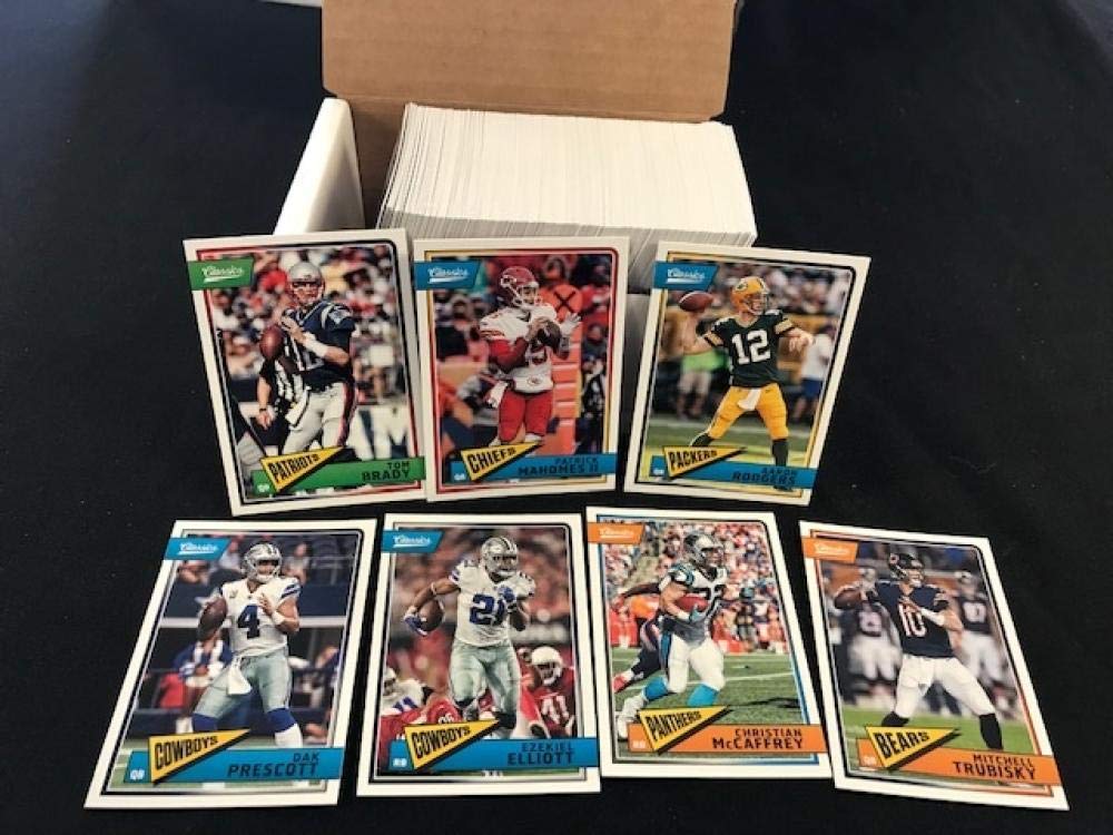 2018 Panini Classics Complete NM-MT Veteran and Legends Hand Collated Football Set of 200 Cards - No rookies are included in this set. Included in this are Patrick Mahomes II (2nd Year Card), Tom Brady, Todd Gurley, Dak Prescott, Ezekiel Elliott, John Elw