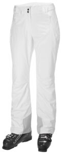 helly-hansen womens legendary insulated waterproof ski pant, 001 white, small