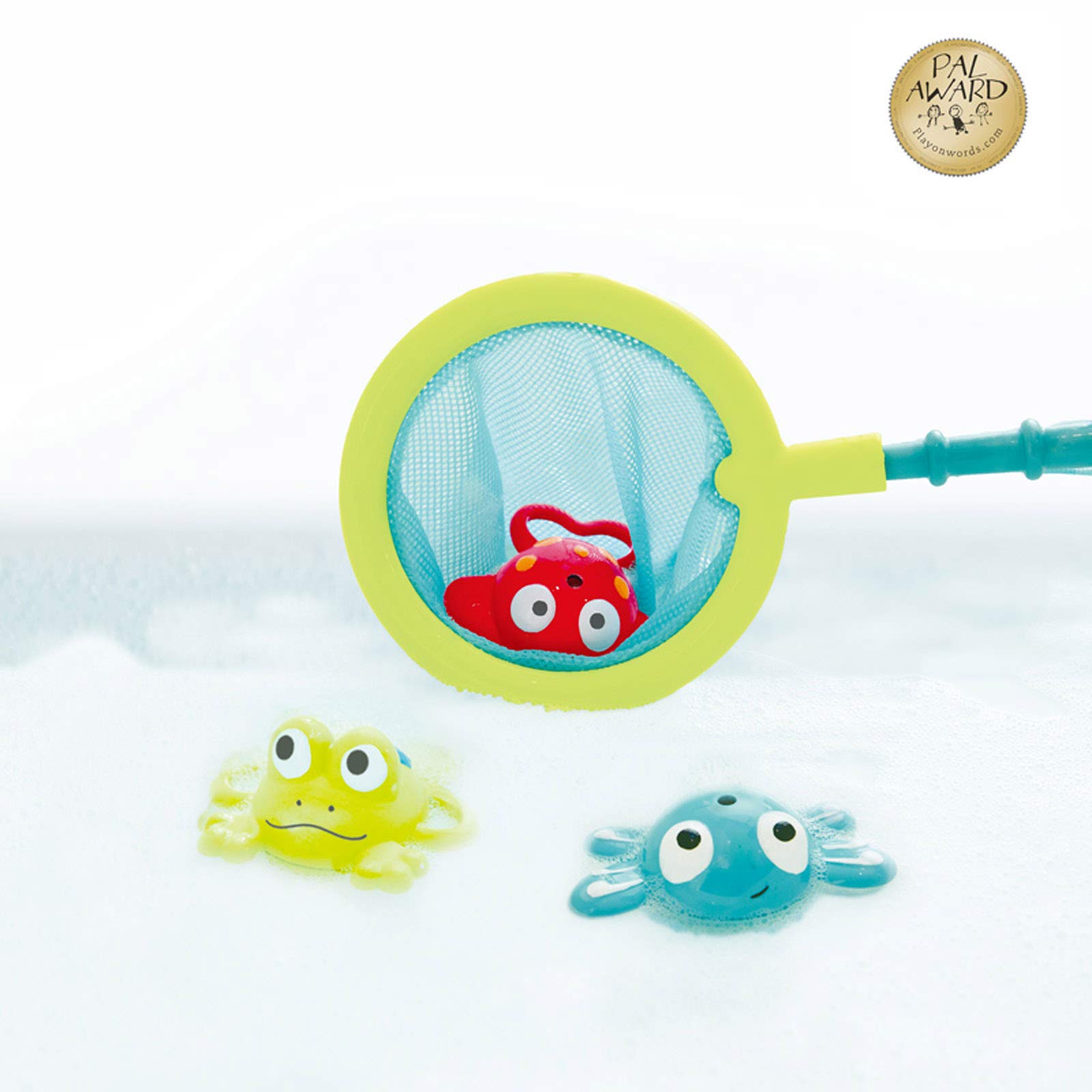 Hape Double Fun Fishing Set | Jumping Sea Creatures with Net & Detachable Fishing Pole Handle